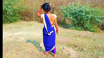 Outdoor Sex In Rural India With Voluptuous Woman Showcasing Her Ample Bosom