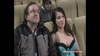 Cuckold Couple Gets Intimate In The Movie Theater!