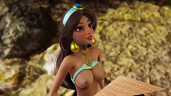 Raya'S Encounter With Jasmine In A Disney-Themed 3d Porn