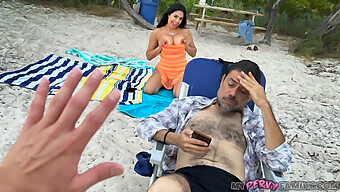 Serena Santos Gets Naughty On A Public Beach With Her Stepbrother