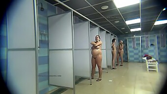 Hidden Camera Catches Horny Men In Public Shower Room