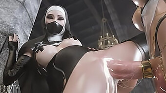 Hentai Video Of A Nun'S Sexual Encounter With A Large Penis