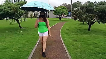 A Colombian Wife'S Public Display Of Sexuality In A Compilation Featuring Her Large Breasts, Tight Pussy, And Big Ass