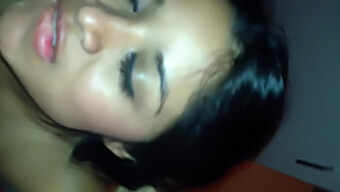 Latina Beauty Gets Facial Cumshot