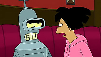 Amy And Bender'S Animated Adventure In Futurama