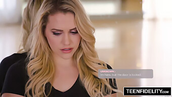 Mia Malkova Uses Her Buttocks To Blackmail The Banker In This Steamy Teen Video