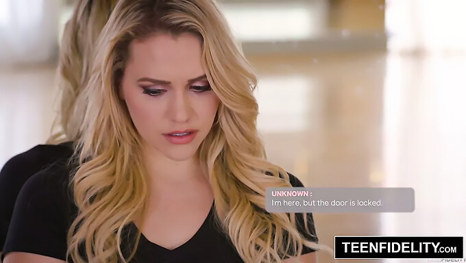 Mia Malkova uses her buttocks to blackmail the banker in this steamy teen video