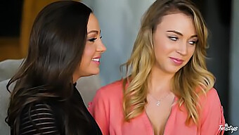 Sensual Lesbian Encounter Between Abigail Mac And Zoey Taylor