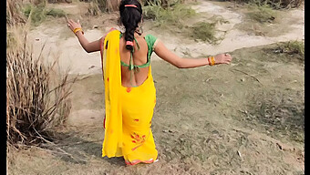 Young Indian Woman Enjoys Outdoor Sex In The Khet, Showcasing Her Natural Big Ass And Clear Hindi Voice