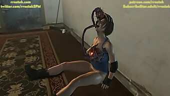 Jill Valentine'S 3d Animation In Distress In Resident Evil