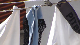 Man Catches Sight Of Bbw'S Panties From Next Door