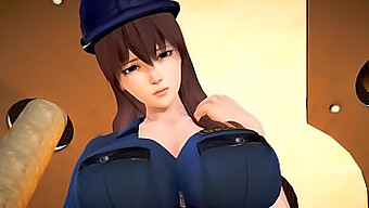 3d Hentai Game: Hot Cop And Her Passionate Partner Explore Each Other'S Bodies