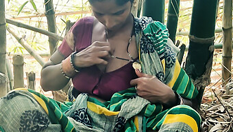 Desi Housewife From Rural India Engages In Outdoor Sex In The Woods