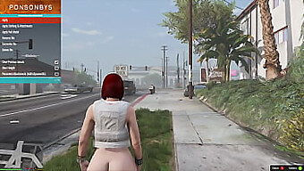 Gtav-Meztelen-Lány-Mod-Show Egy Meztelen Hölggyel