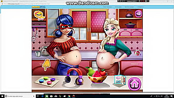 Pregnant Elsa And Pregnant Ladybug