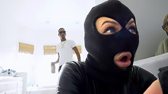 Adira Allure, A Well-Endowed Thief, Gets Gangbanged By Three Big Black Dicks