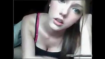 Young Blonde Cam Girl Pleasures Herself On Webcam