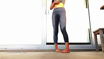 Asian Babe In Tight Leggings Pleads To Pee Outdoors