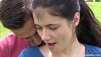 Young Brunette With Pigtails Experiences Outdoor Hardcore Fucking