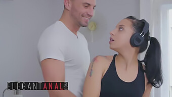 Stirling Cooper And Mathilde Ramos Indulge In Sensual Anal Pleasure During A Morning Session