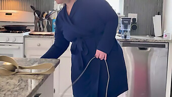 Watch American Mom Undressing In The Kitchen