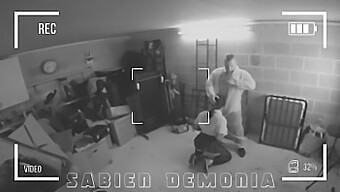 Sabien Demonia'S Passionate Encounter With A School Worker Captured On Security Camera