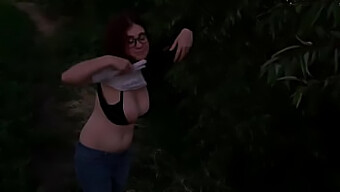 Une Jeune Femme Aux Gros Seins Naturels Devient Coquine Et Saute L'École Pour Une Action De Grosse Bite Noire