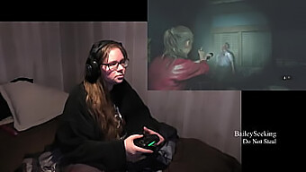 Watch A Busty Gamer Strip While Playing Resident Evil 2